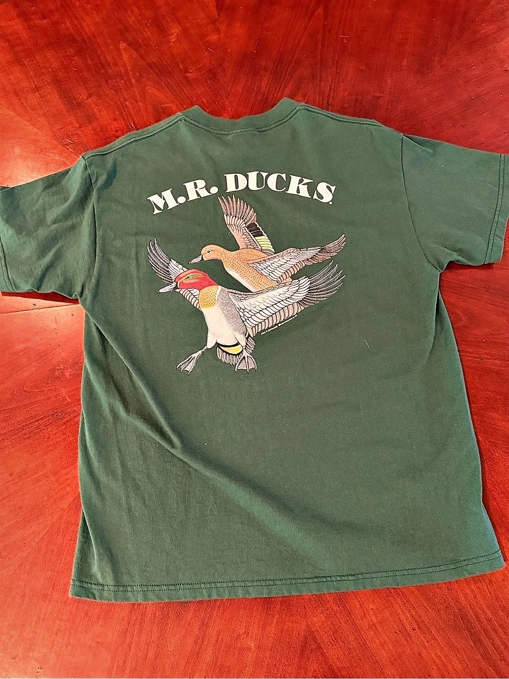 M.R. DUCKS 1997 Green Graphic Sweatshirt Size Large